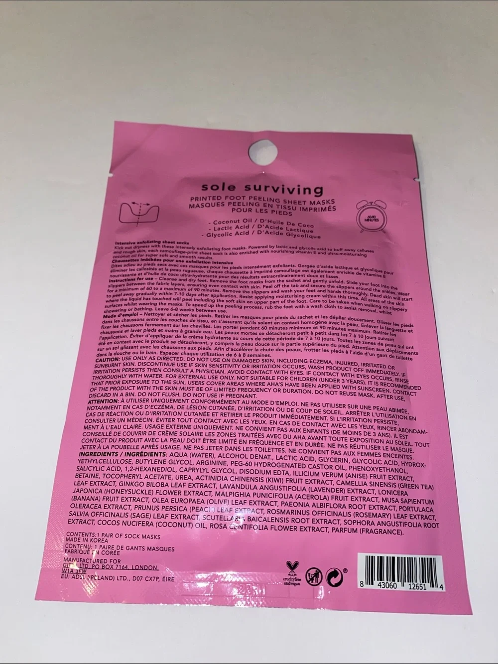 Holler and Glow Sole Surviving Exfoliating Foot Mask